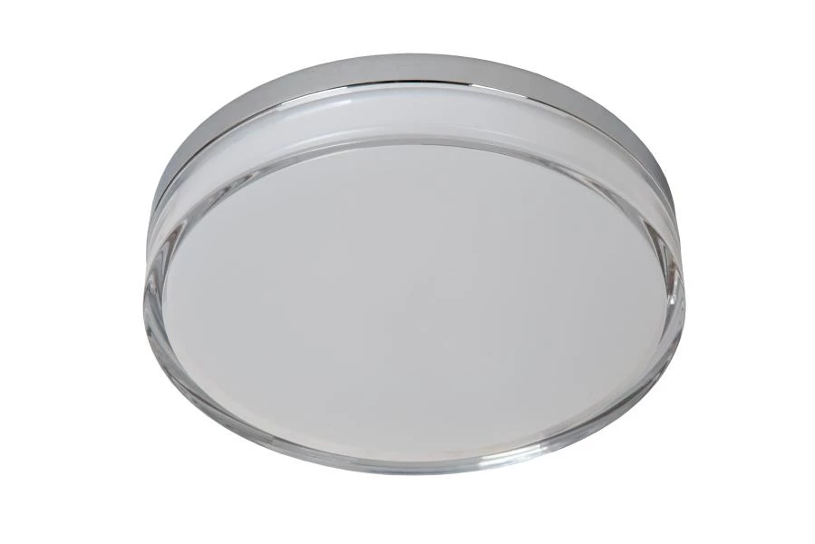 Lucide PLANO - Plafonnier Intérieur/Extérieur - Ø 28 cm - LED Dim. - CCT - 1x16W 2700K/4000K - IP44 - Opalin - éteint